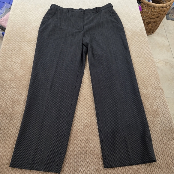 Armani Collezioni Pants - Armani Collezioni Men's Navy Pinstripe Dress Pants